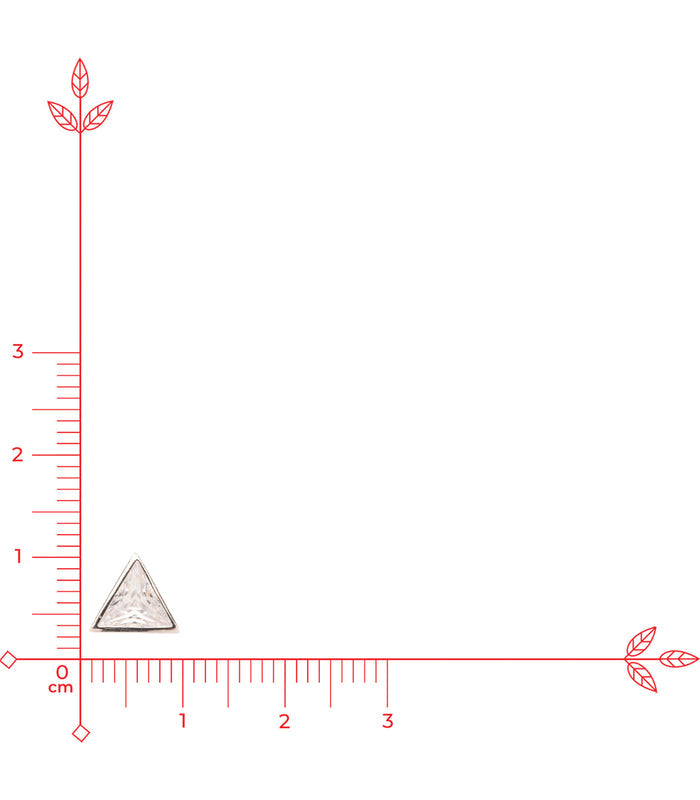 Crisp Triangle Tops (Silver)