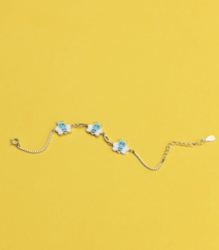 Cute Bee Bracelet (Silver)