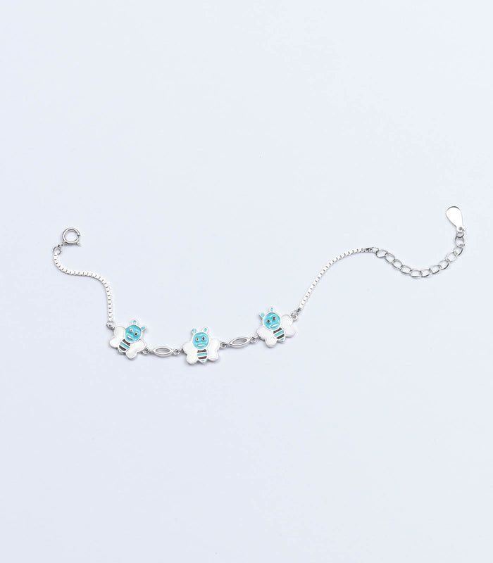 Cute Bee Bracelet (Silver)