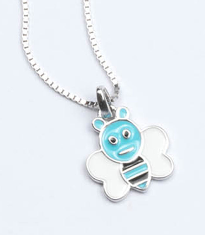 Cute Bee Necklace (Silver)