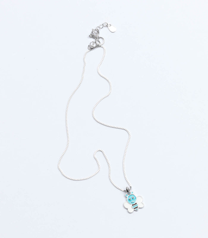 Cute Bee Necklace (Silver)