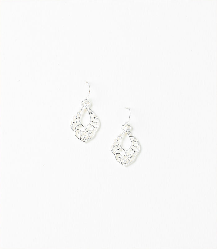 Dangling Mystic Bloom Earrings (Silver)
