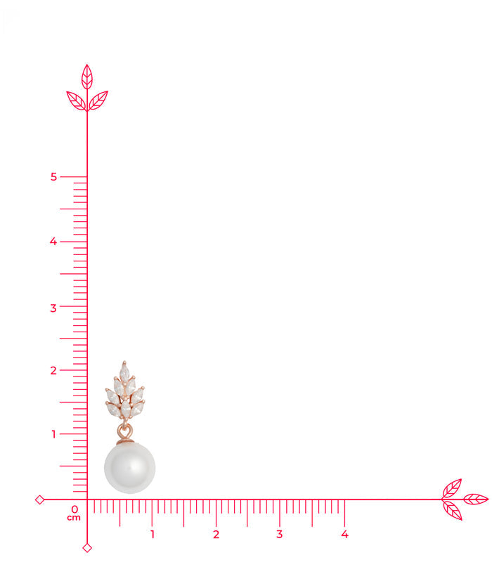 Dangling Pearl Earrings (Silver)