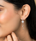 Dangling Stones Earrings (Silver)
