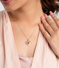 Deer Heart Necklace (Silver)