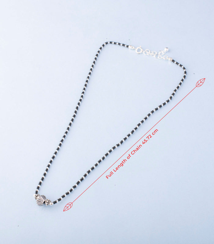 Designer Wheel Antique Mangalsutra (Silver)