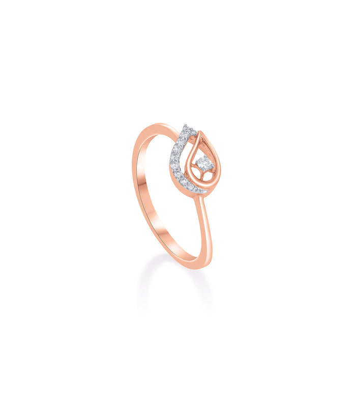 Diamond Drop Shaped Ring