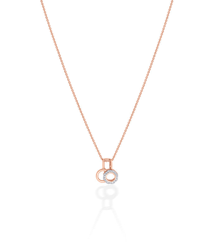Diamond Hexagonal Necklace