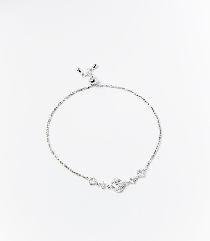 Diamond Shaped Bracelet (Silver)