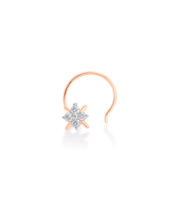 Diamond Shining Star Nosepin (Pierced)