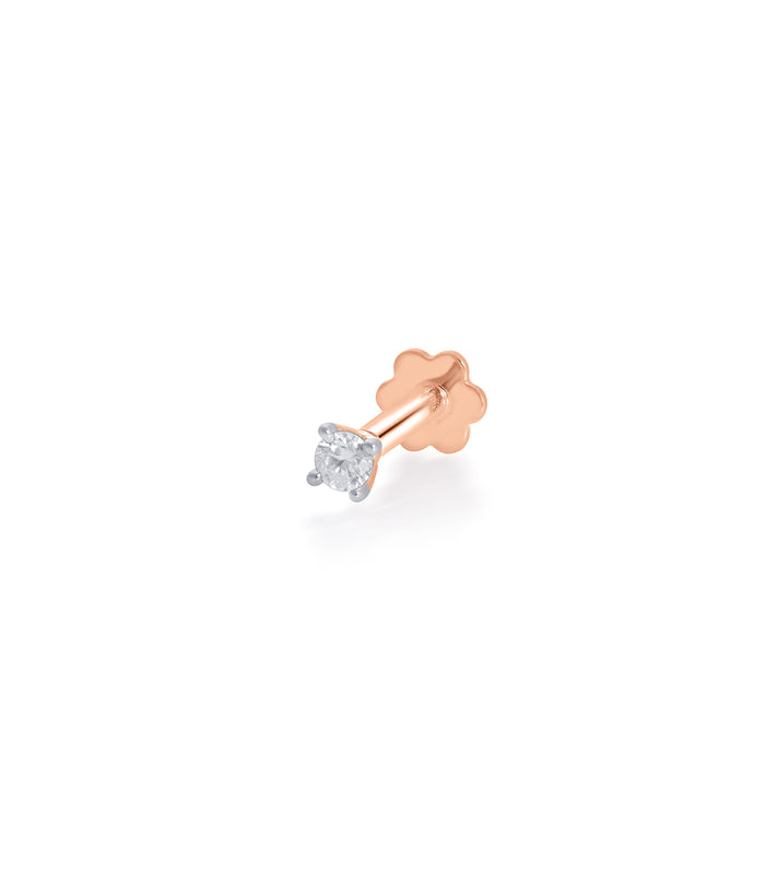 Diamond Single Orb Nosepin (Screw)
