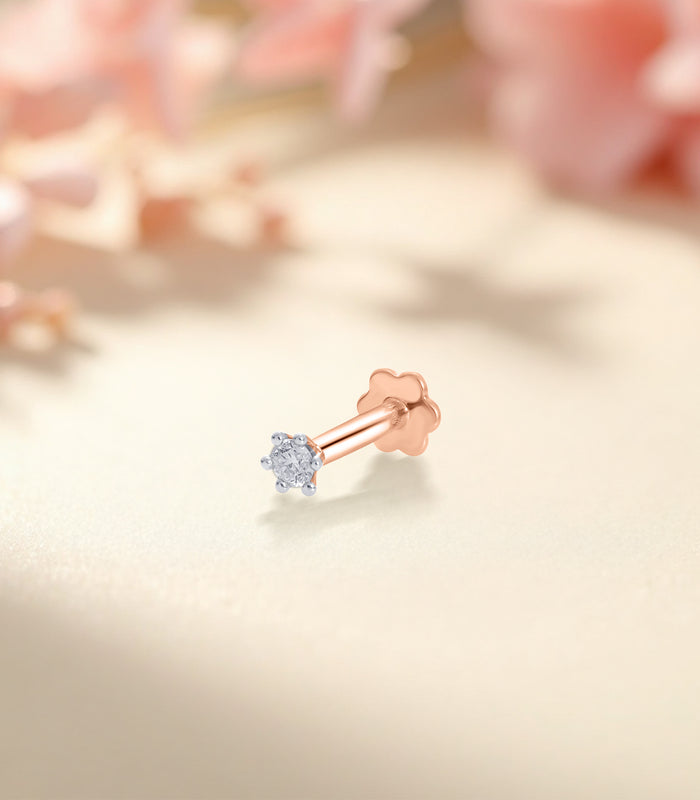 Diamond Single Star Nosepin (Screw)