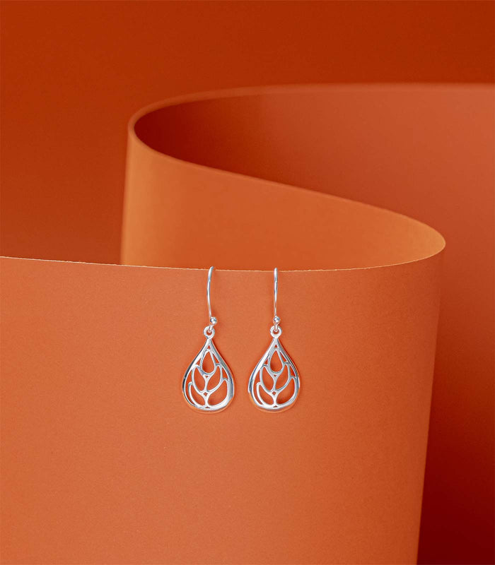 Divine Drops Earrings (Silver)