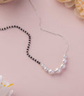 Double Style Six Pearl Mangalsutra (Silver)