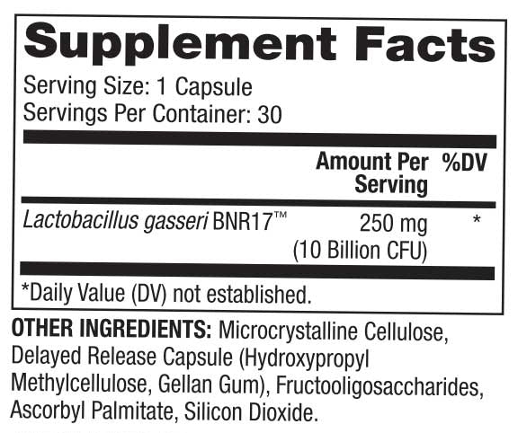 Dr. Mercola Biothin Probiotic Ingredients