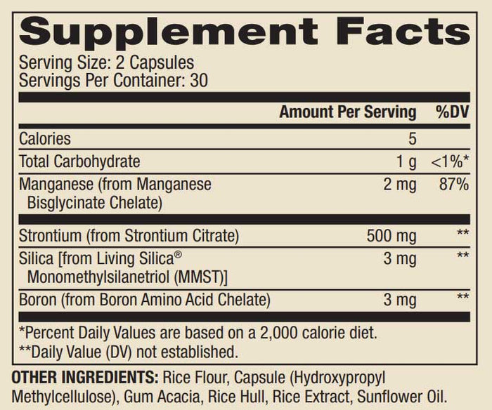 Dr. Mercola Bone Support Ingredients