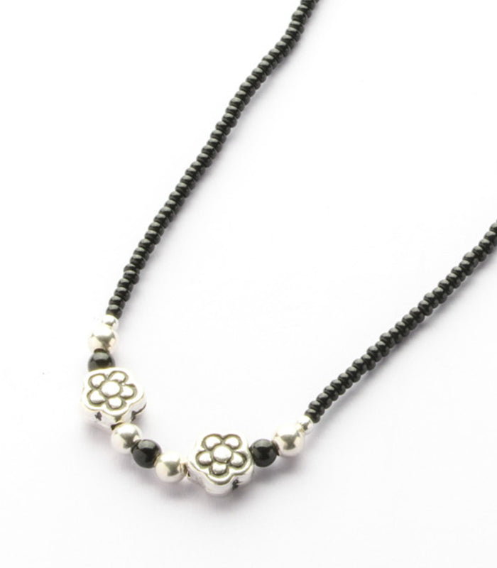 Dual Floral Antique Mangalsutra (Silver)