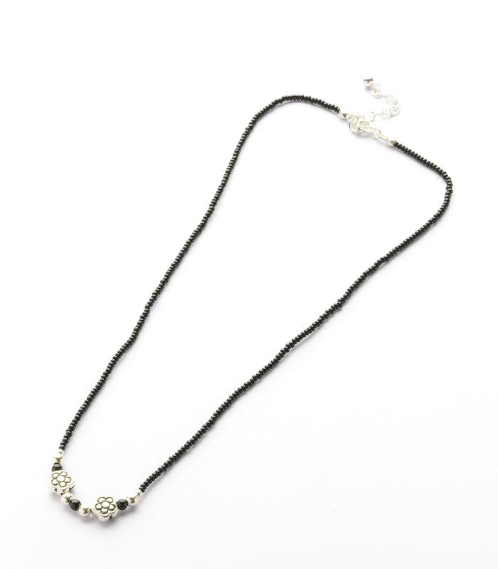 Dual Floral Antique Mangalsutra (Silver)