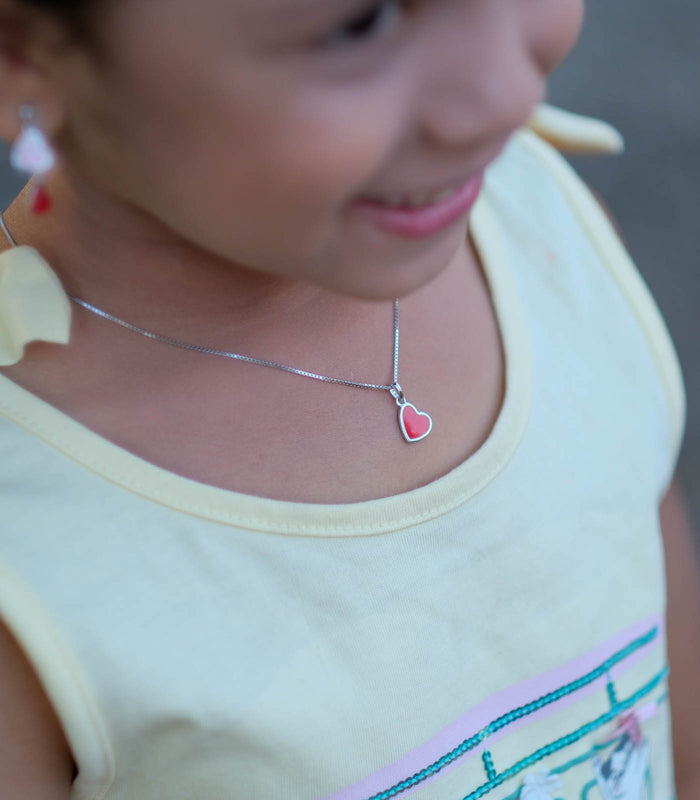 Dual Heart Necklace (Silver)