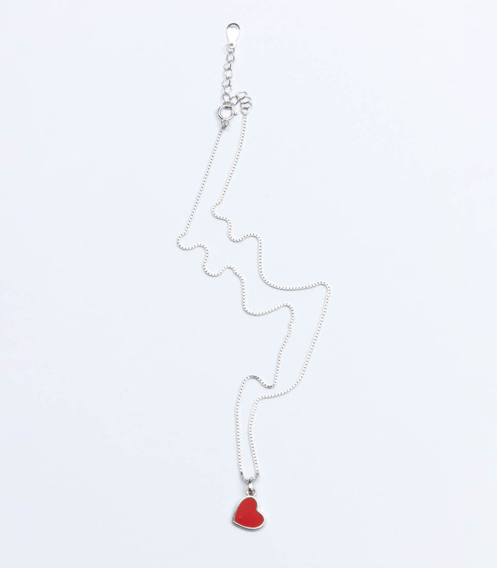 Dual Heart Necklace (Silver)