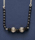 Dual Orb Mangalsutra (Silver)