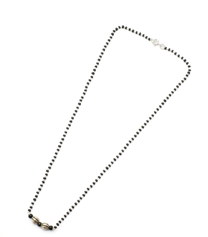 Dual Orb Mangalsutra (Silver)