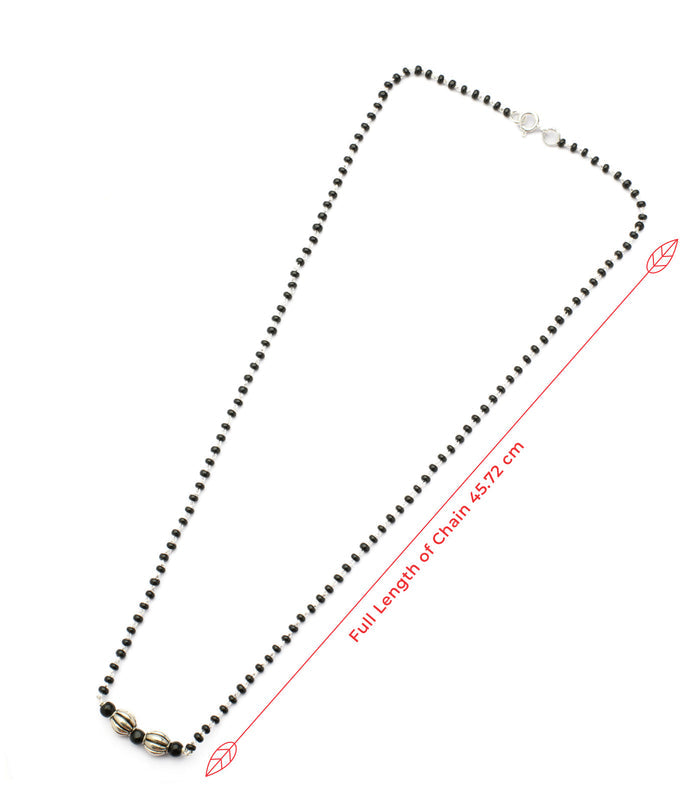Dual Orb Mangalsutra (Silver)