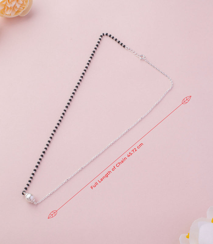 Dual Style Pearl Mangalsutra (Silver)