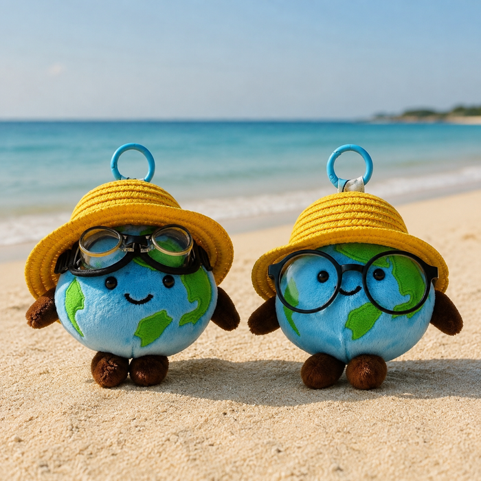 Earth Explorer plush bag charm by OddJoy