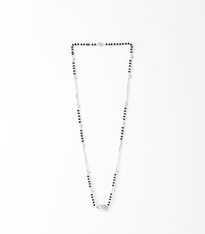 Elegant Pearl Mangalsutra (Silver)