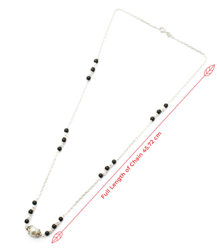 Exquisite Pearl Mangalsutra (Silver)
