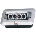 EXTREME GB4XM GROUND BOX DA INCASSO CON 4 CONNETTORI XLR MASCHIO - TechSoundSystem.com