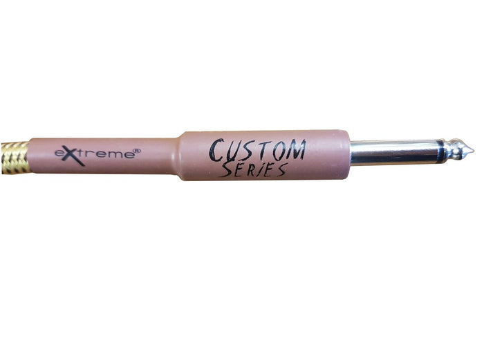 EXTREME SFJJ005/3M CAVO AUDIO JACK DRITTO COTONATO BEIGE OD8 SERIE CUSTOM PER STRUMENTI LIVE STUDIO 3 METRI - TechSoundSystem.com