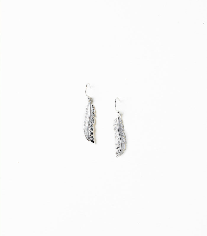 Fairy Feather Earrings (Silver)