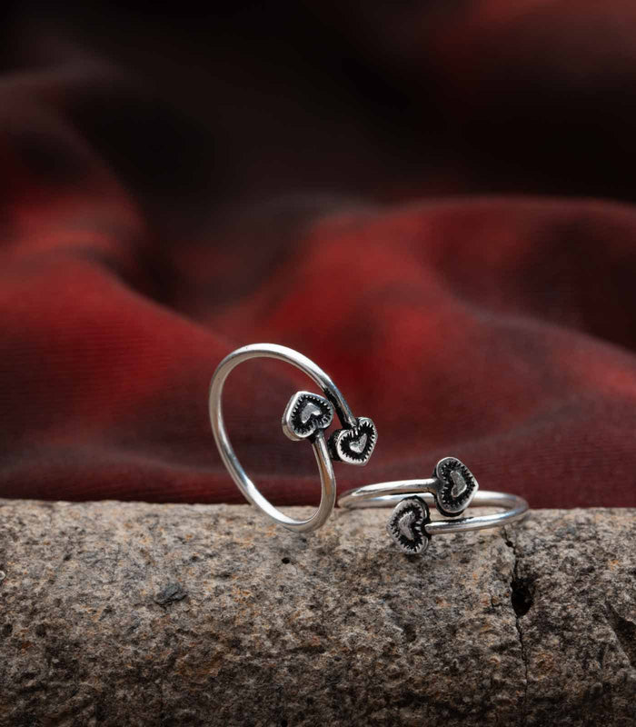 Fancy Toe Rings (Silver)