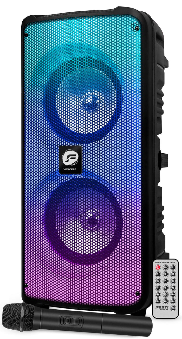 FESTI SOUND VENICE 26 Diffusore amplificato ricaricabile 300W - TechSoundSystem.com