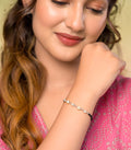 Five Pearls Mangalsutra Bracelet (Silver)