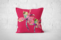 Flora Magenta Iris Outdoor Cushion