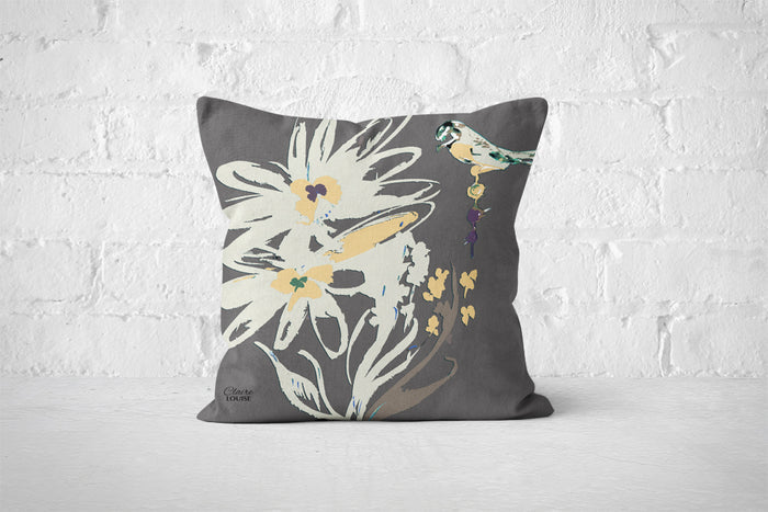 Flora Pop Granite Cushion