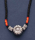 Floral Antique Mangalsutra (Silver)