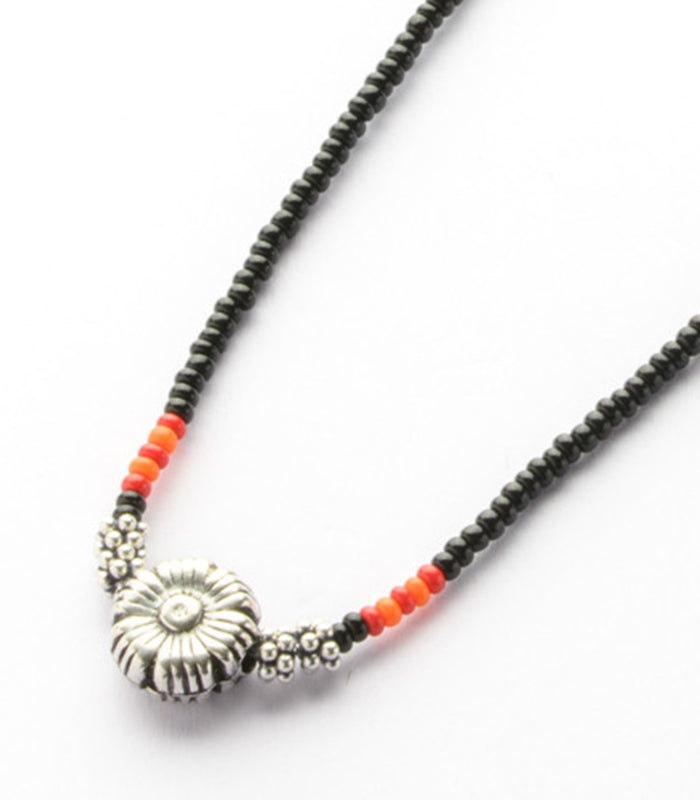 Floral Antique Mangalsutra (Silver)