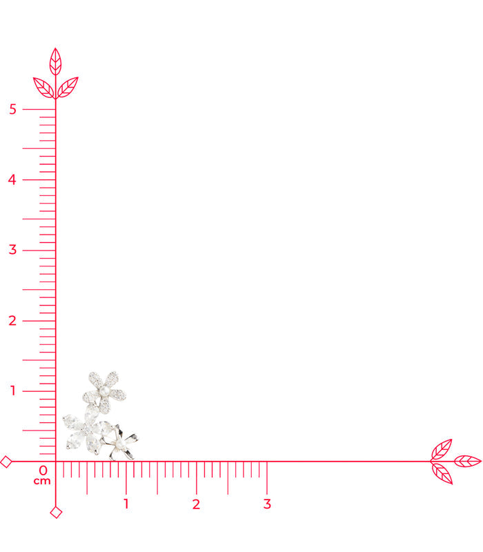 Floral Cuff Tops (Silver)