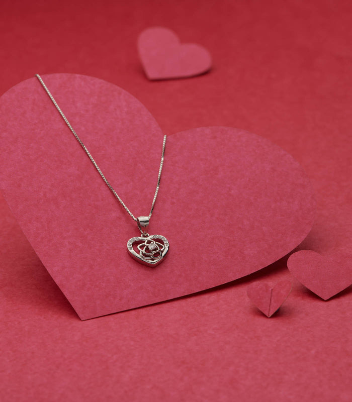 Floral Heart Necklace