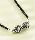 Floral Shape Mangalsutra (Silver)