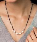 Four Pearl Mangalsutra (Silver)