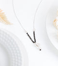 Four Pearl Mangalsutra (Silver)