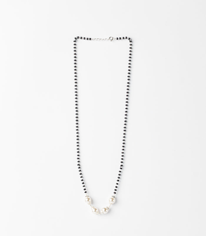 Four Pearl Mangalsutra (Silver)