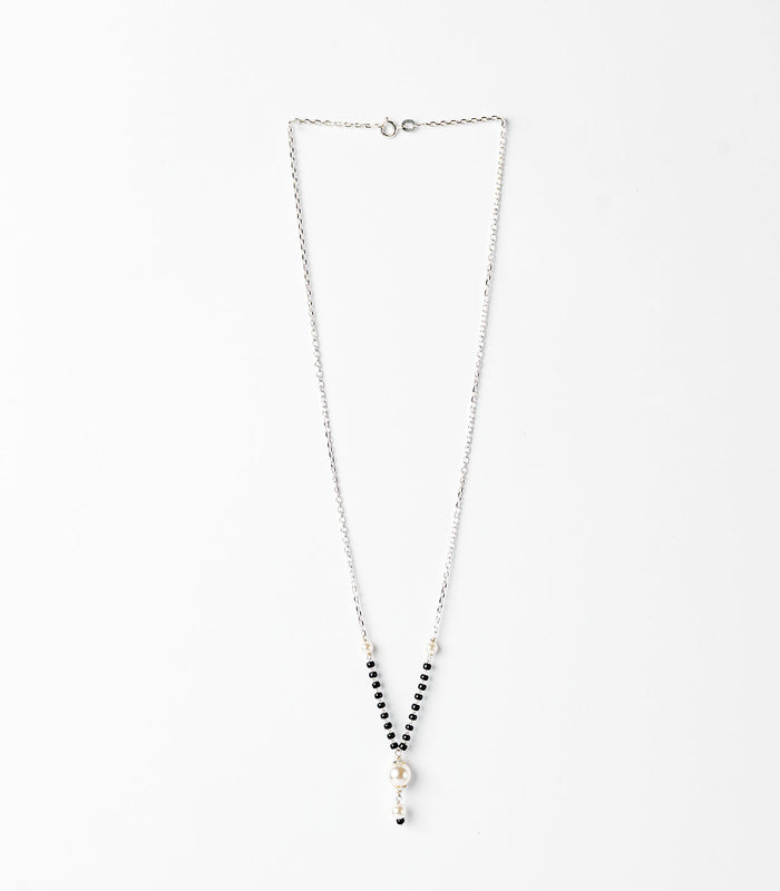 Four Pearl Mangalsutra (Silver)