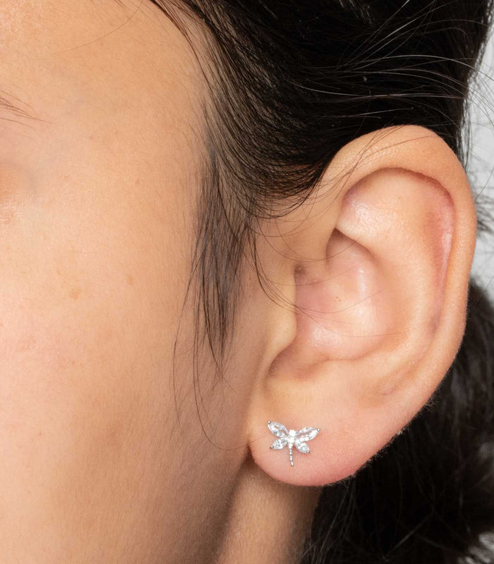 Four Petals Earrings (Silver)