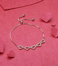 Garland Of Hearts Bracelet (Silver)